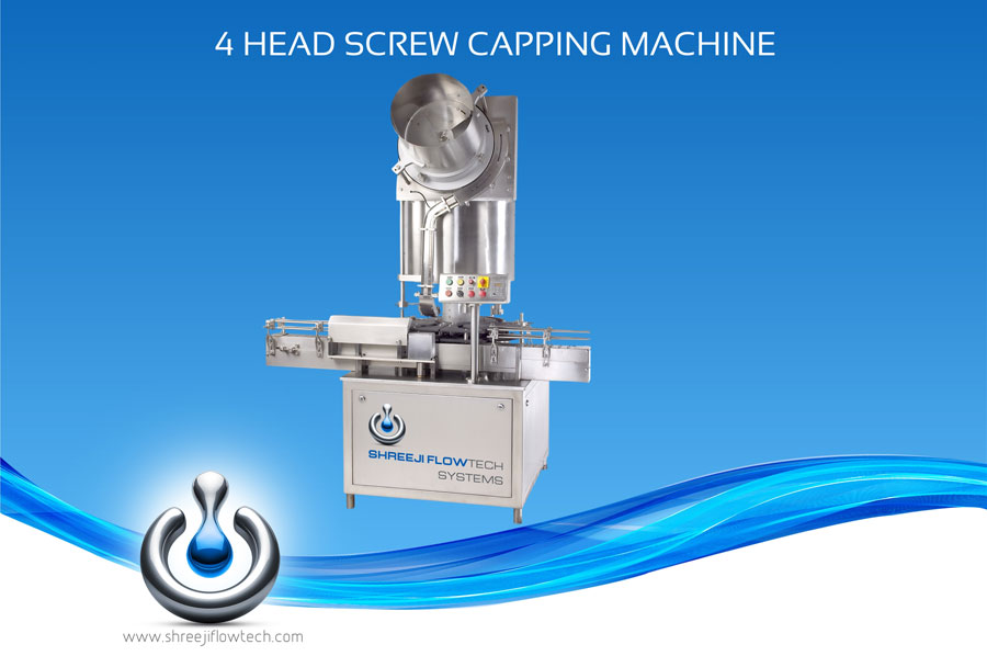 Automatic Four Head Screw Capper Machine for Bottles and Jar