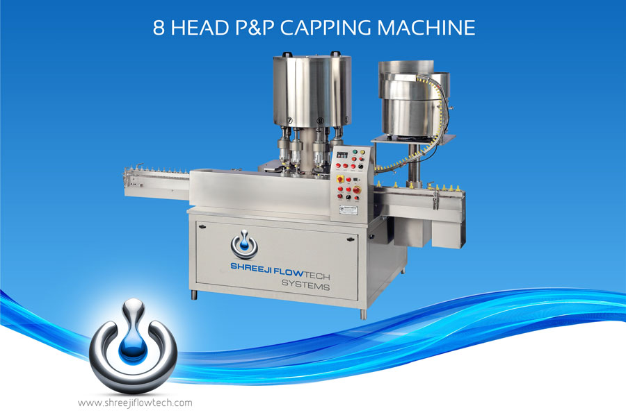 Eight Head Pick and Place Capping Machine