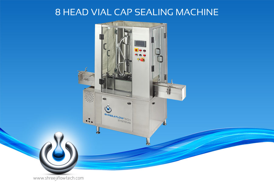 Automatic/Semi Auto Eight Head Vial Capping Machine 