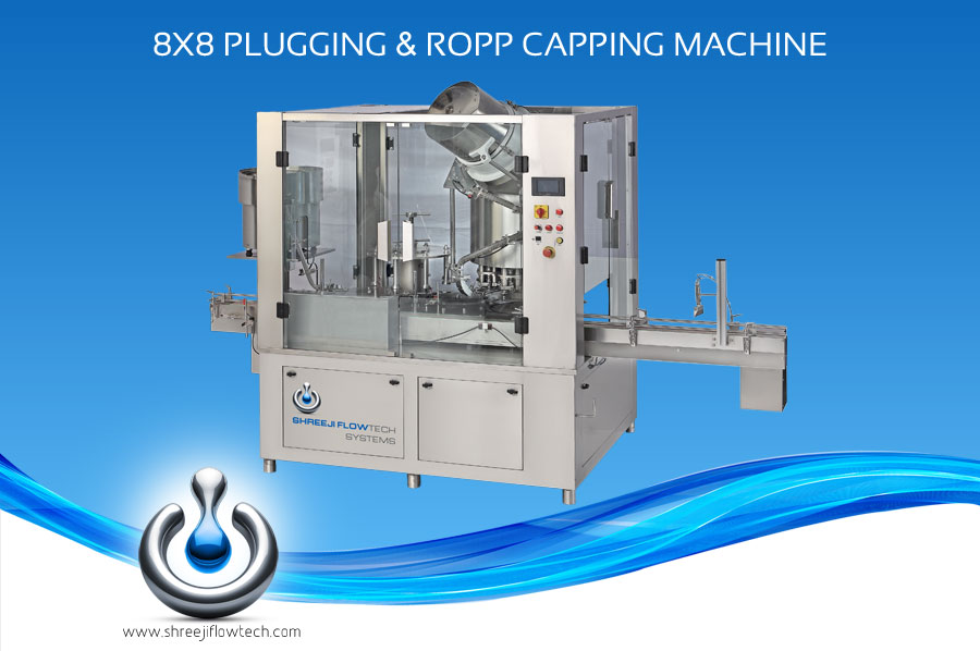 Eight Head Plugging & Eight Head ROPP Bottle Capping Machine