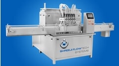 six Head Servo Based volumetric liquid Filling Machine for bottles