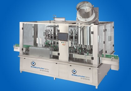 30x12 Flow Meter Based Rotary Filling and ROPP Capping Machine